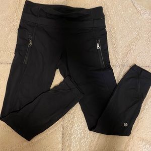 Lululemon leggings with mesh detail